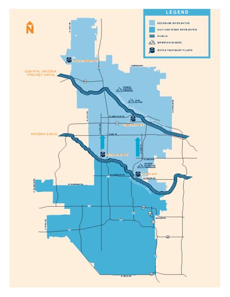city of phoenix water map.